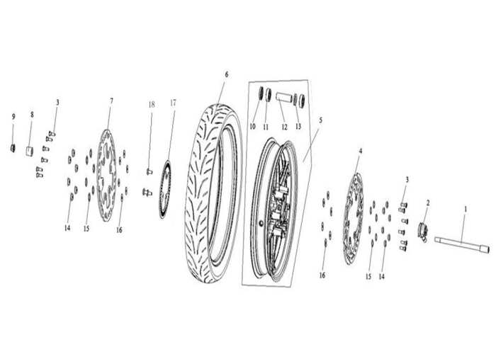 Колесо переднее