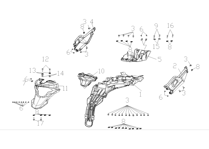 Облицовки задние