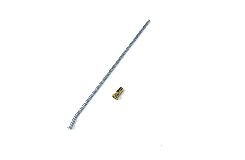 Спица + гайка переднего колеса внешняя